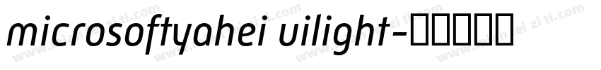 microsoftyahei uilight字体转换
